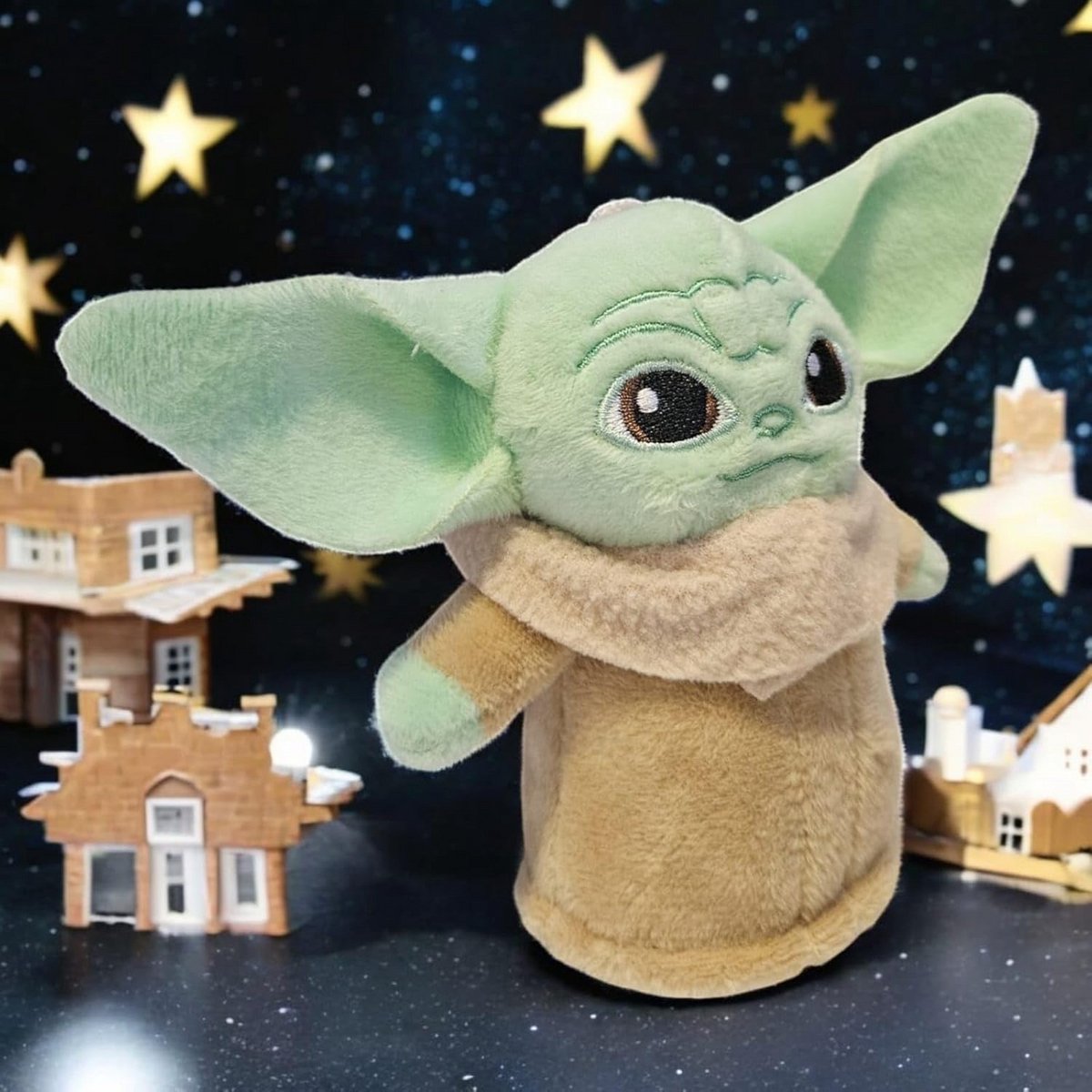 Zachte Pluche Knuffel Baby Yoda Figuur 13 cm