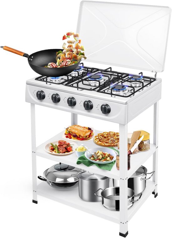 Draagbaar Gasfornuis en Grill voor Camping en Binnen van Merkloos — afbeelding 4