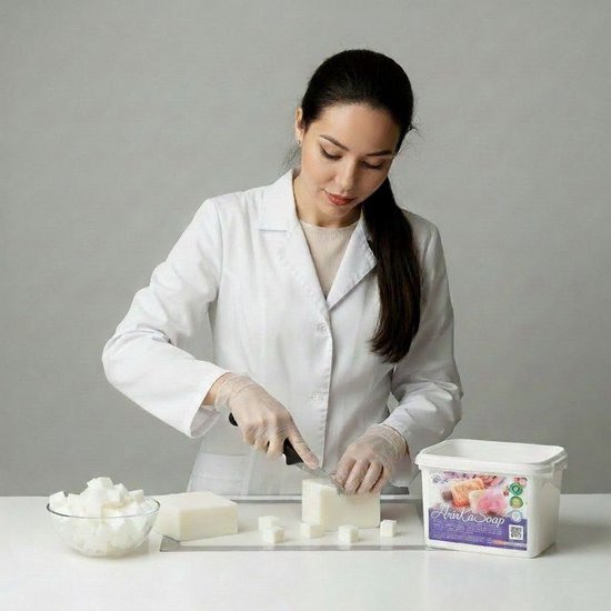 10x1KG Sans sueur - Savon Witte moulé, sans SLS et sans huile de palme - Base de savon à la glycérine - Faites votre propre savon - ArinKaSoap