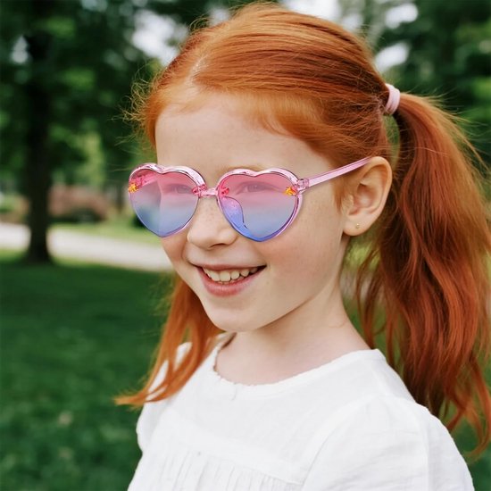 Set van 3 Hartvormige Kinderzonnebrillen met UV400 Bescherming — afbeelding 2