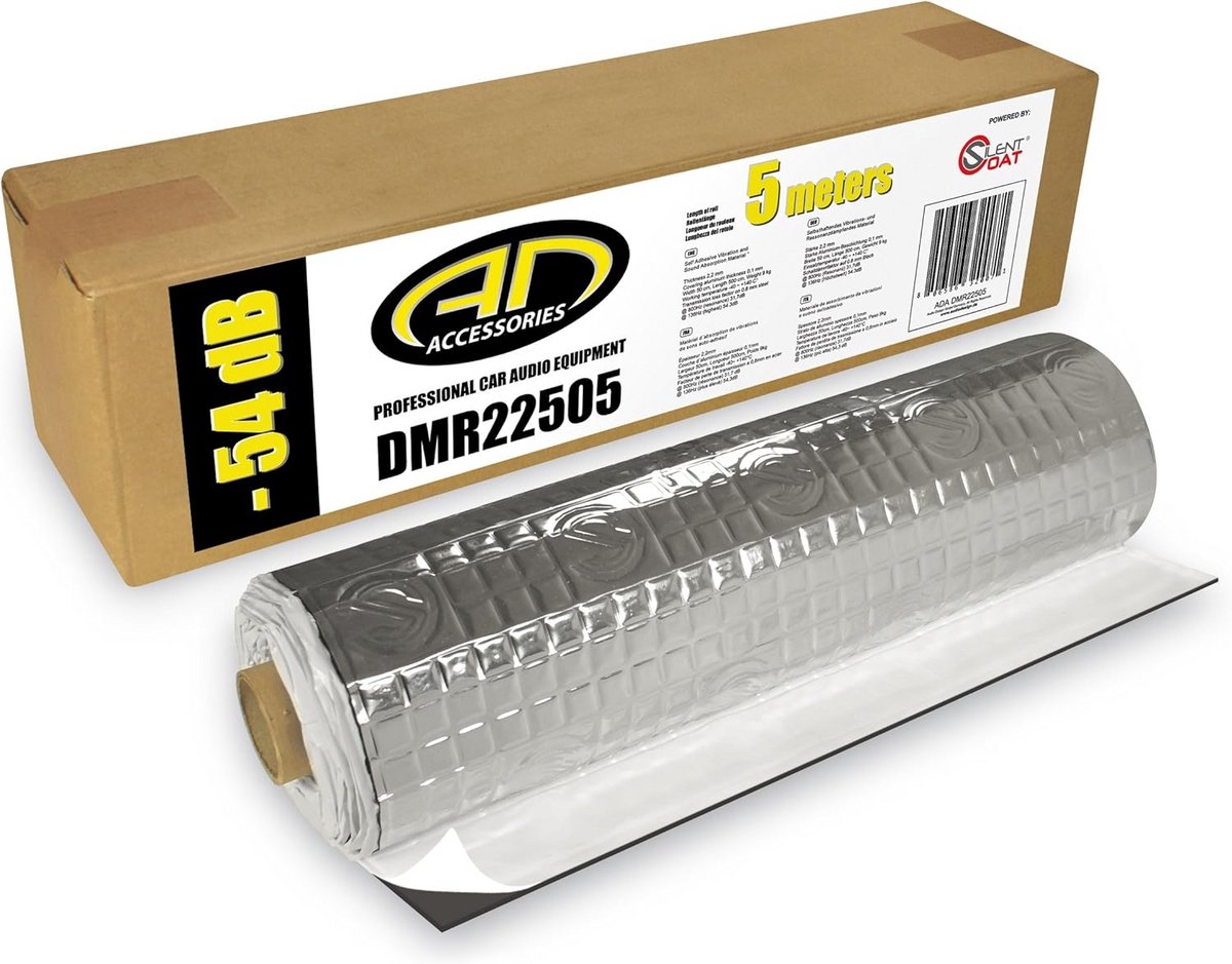 Dempingsmateriaal Zelfklevend Alubutyl 2.2 mm voor Geluidsisolatie