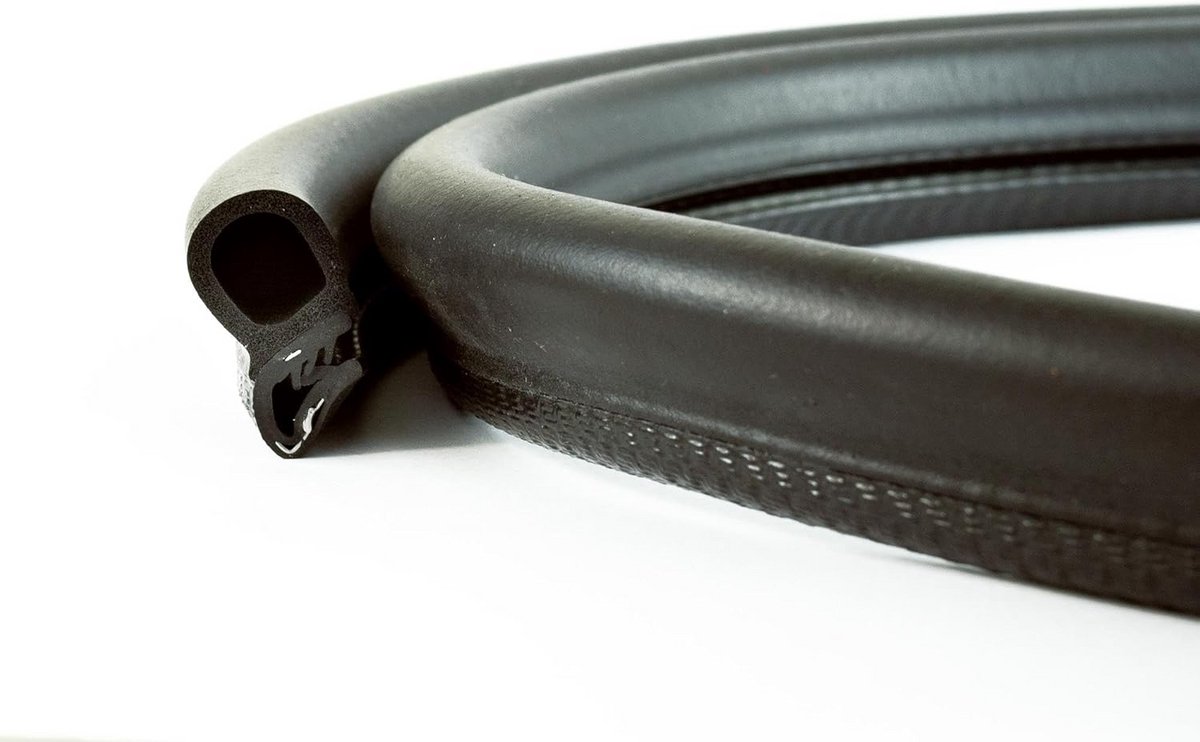 Universeel Zwart Afdichtingsprofiel 5 Meter voor Deur en Kofferbak Klembereik tot 3.5 mm