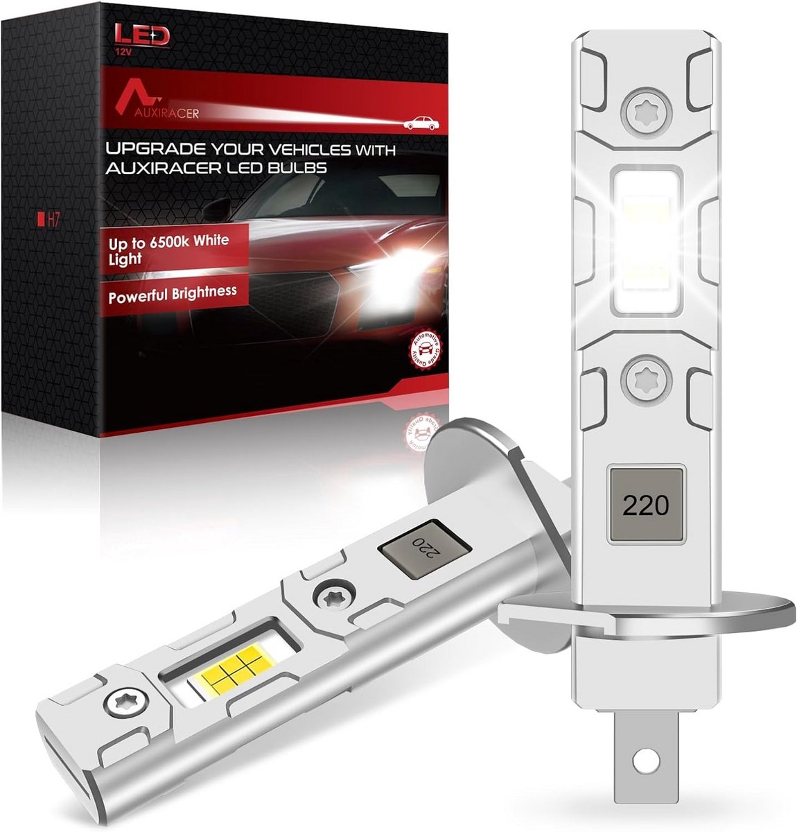 H1 LED Koplampen Set 32000LM 6500K Auto Verlichting Plug and Play 2 Stuks