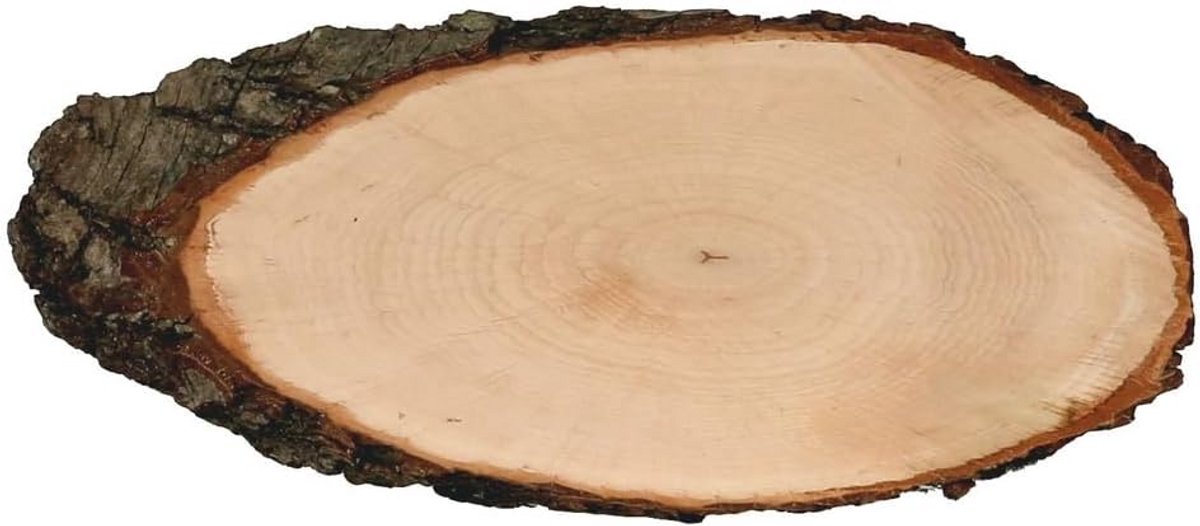 Ovale Houten Serveerplank van Essen - Natuurlijke Boomschijf