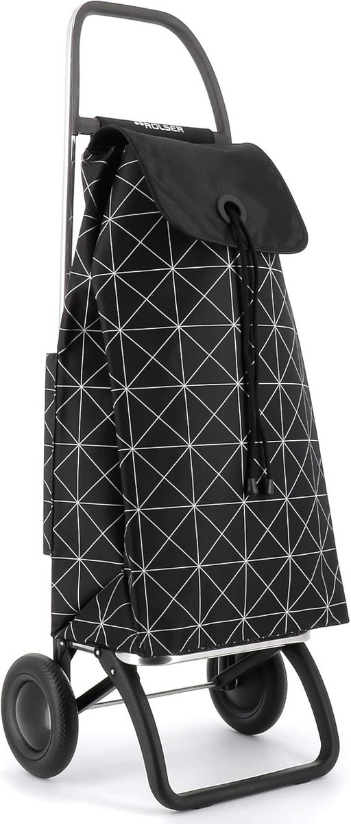 Opvouwbare boodschappentrolley met 2 wielen - Wit