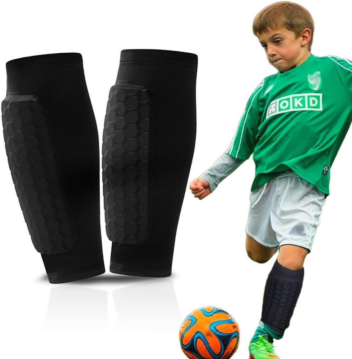 Voetbal Scheenbeschermers Kinderen Jongens en Meisjes Ademend en Antislip