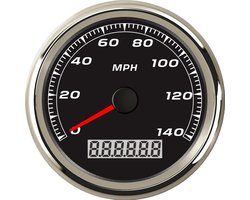 Waterdichte GPS Snelheidsmeter 0-140 MPH | Geschikt voor Auto, Motor en Boot | Met Achtergrondverlichting