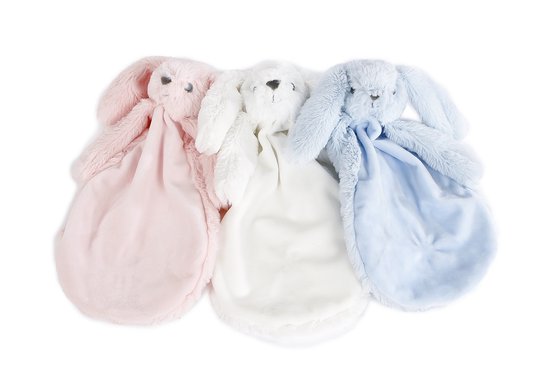 Mini Club knuffeldoekje konijn 27cm (1 stuk) assorti van Mini Club — afbeelding 2