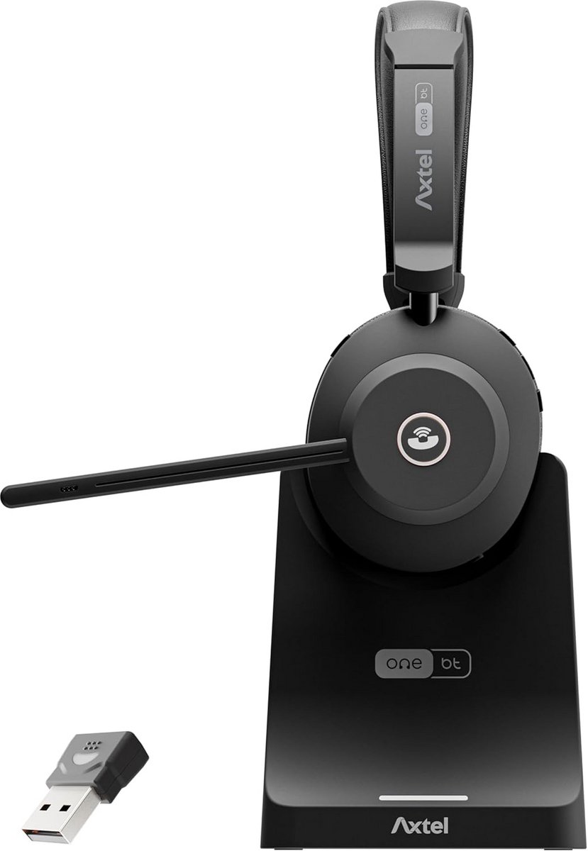 Draadloze Stereo Headset met Microfoon en Ruisonderdrukking voor PC en Softphone