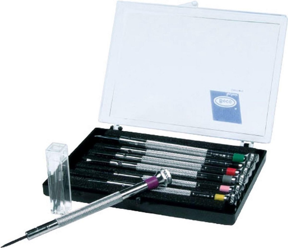 Set van 7 precisie horlogemakers schroevendraaiers
