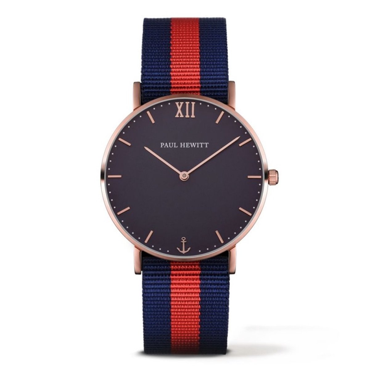 Horloge-armband Paul Hewitt PH-SA-R-St-B-NR-20S Blauw Rood