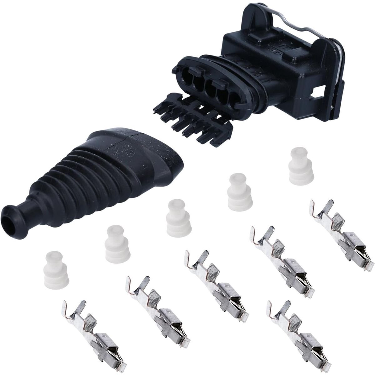 KALI-1305B AMP JPT-fittingenset 5-polig 1,0-2,5 mm² met rubberen doorvoerring
