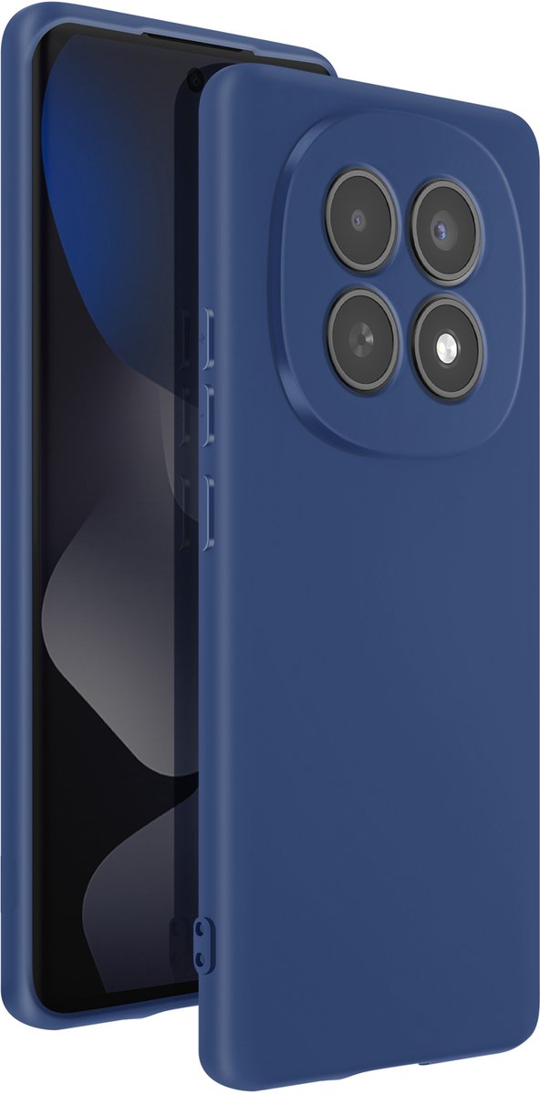 Avizar Soft-Touch Hoes voor Redmi Note 15 4G van Antislip Siliconen, Blauw