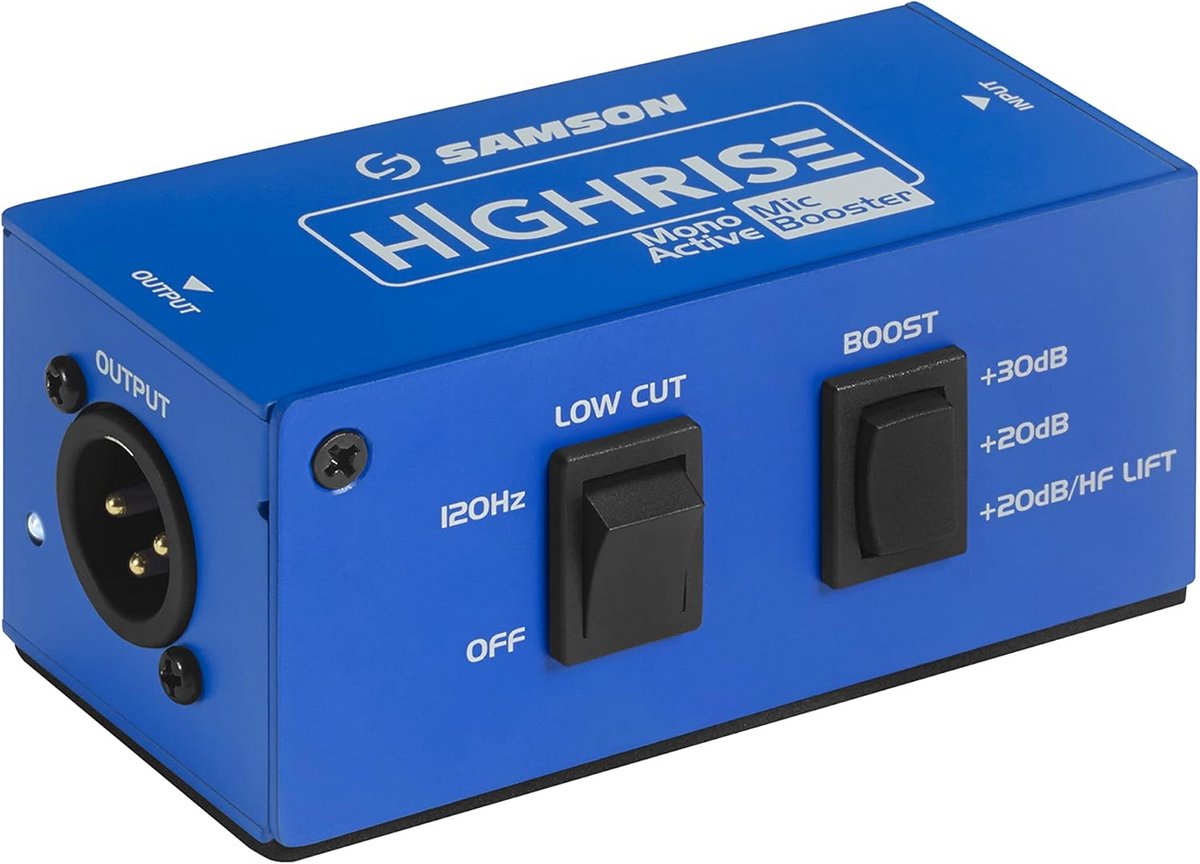 Compacte Microfoon Signaalversterker met Transparante Gain Boost