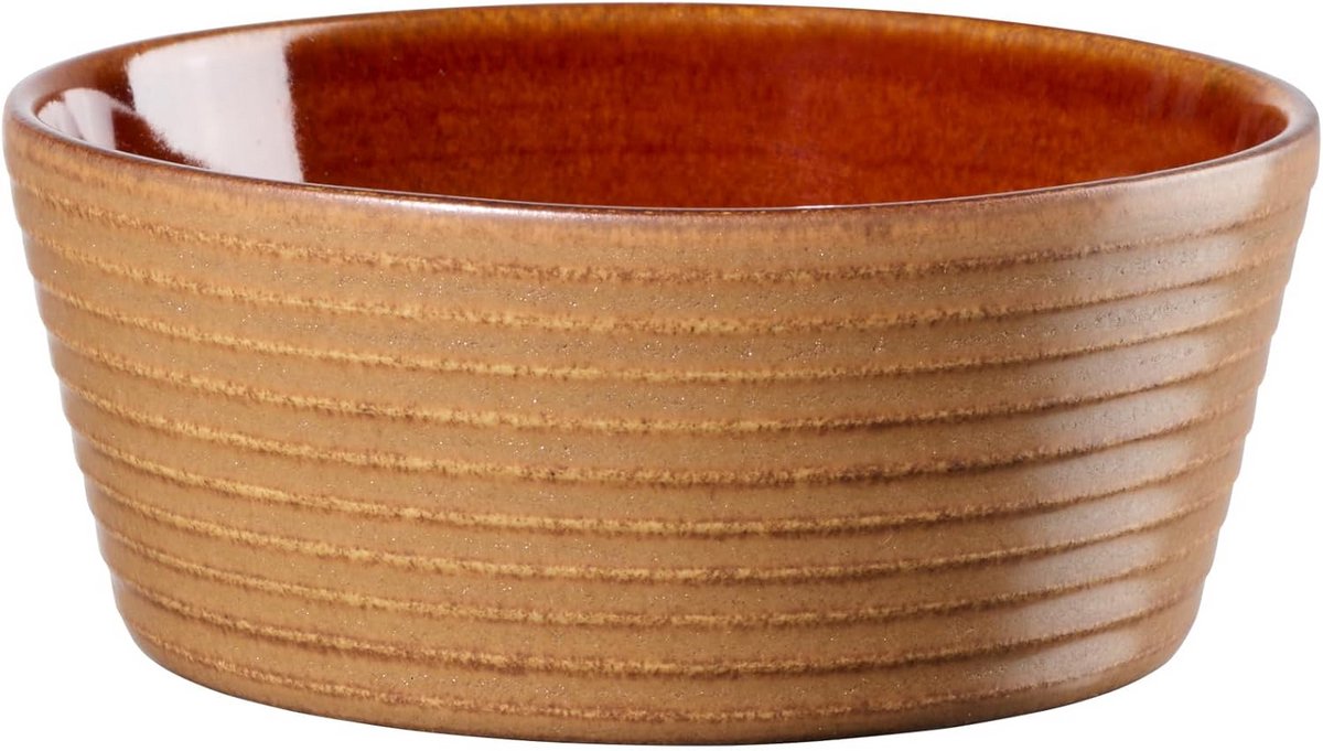 Ovenschaal Rond Bruin Keramiek 11 cm Doorsnede