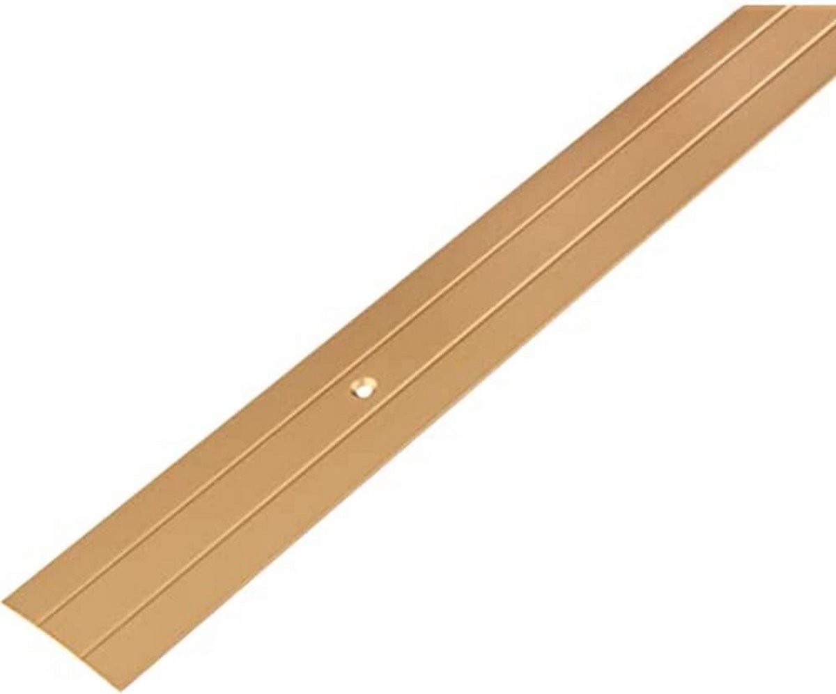 Aluminium Overgangsprofiel met Twee Rillen Goudkleurig Geanodiseerd 900x37,8 mm