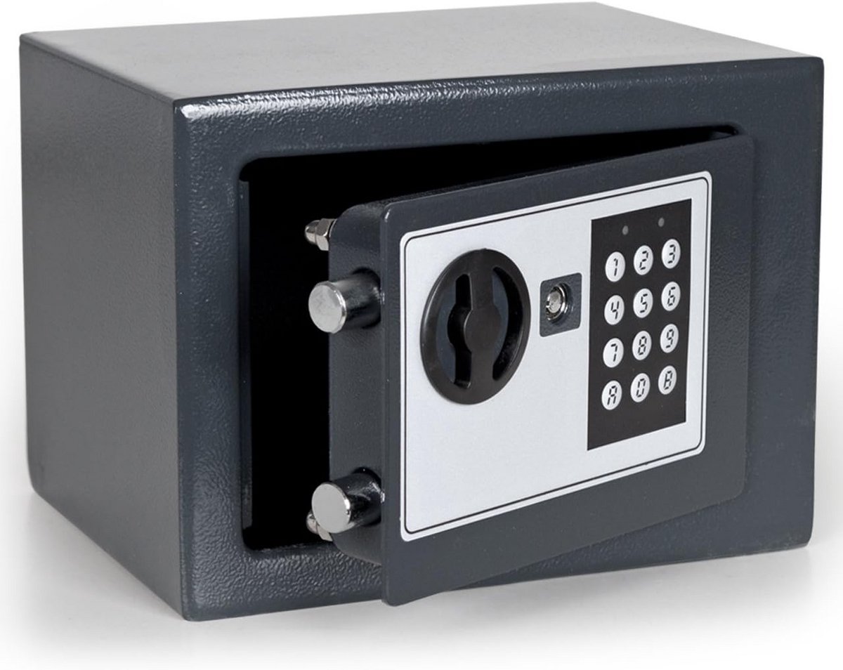 Wandkluis Zwart met Elektronisch Slot en Noodsleutel 23x17x17 cm
