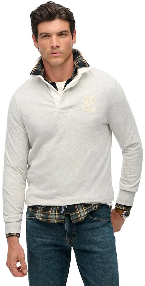 Superdry Vintage Athletic Jersey Rugby Top Heren Tops Grijs