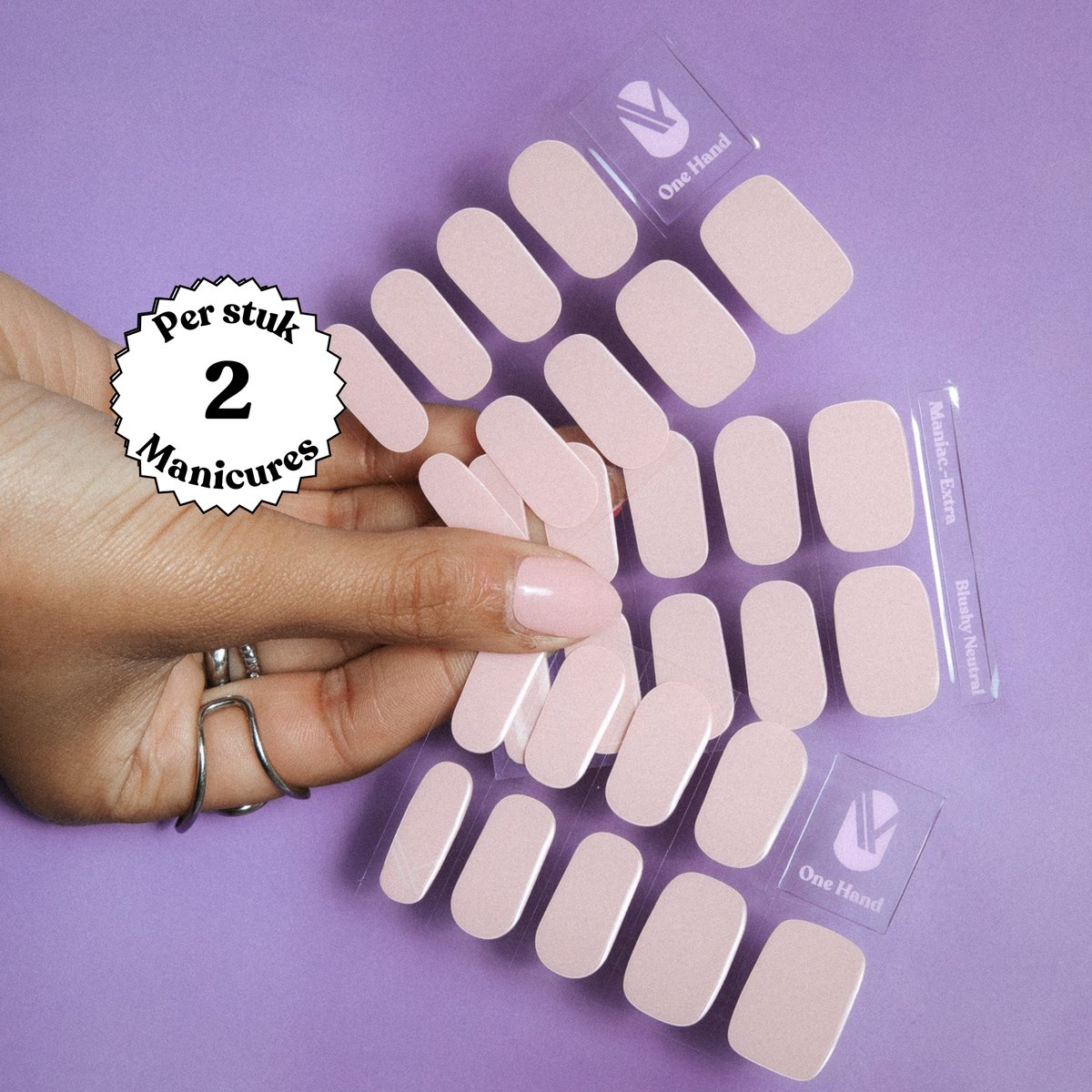 Maniac - Blushy Neutral Polish Sticker - 28pcs