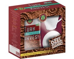 Kahve Dünyası - Turkse Koffie - Medium Roasted 4x100g + Cup - Fincan Hediyeli