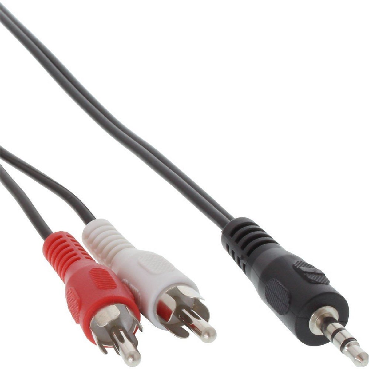 Kabel 2x Cinch naar 3,5mm Jack Stereo Audio Kabel 1 Meter