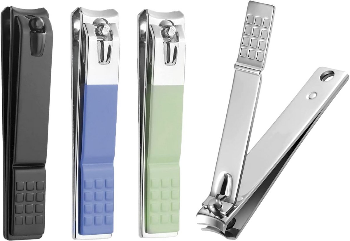 Professionele Nagelknipper Set voor Dikke Teennagels en Vingernagels - 4 Stuks