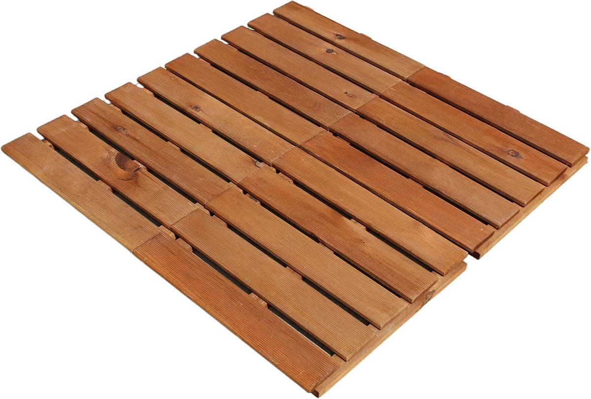 Houten Terrastegel 50x50 cm Bruin Onder Druk Geïmpregneerd