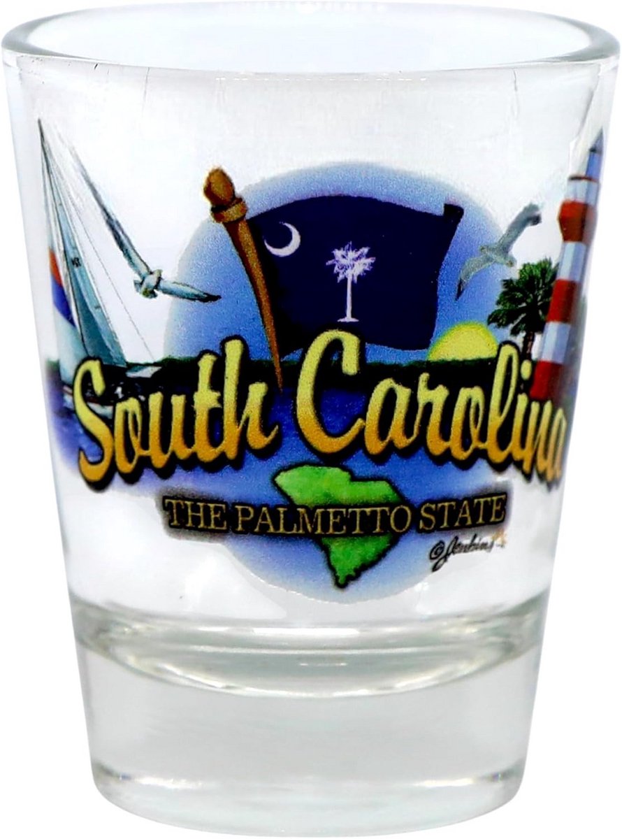 Souvenir Shotglas met Staatssymboolcollectie
