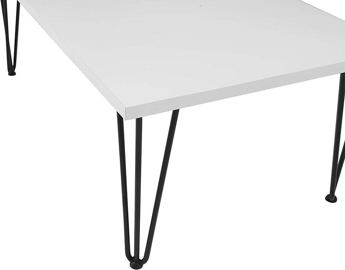 Set van 4 Zwarte Metalen Tafelpoten voor Eettafel en Bureau - 40 cm Hoog