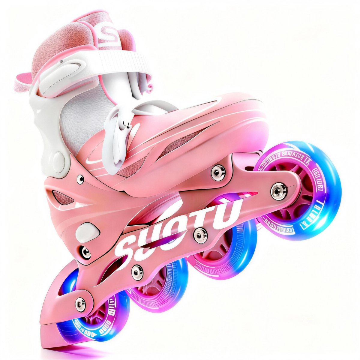 Bol.com Suotu Skeelers - Inlineskates Verstelbaar - Lijn: S78 - Skeelers meisjes en jongens - Maat: EUR 28-30 - lichtgevende wie... aanbieding