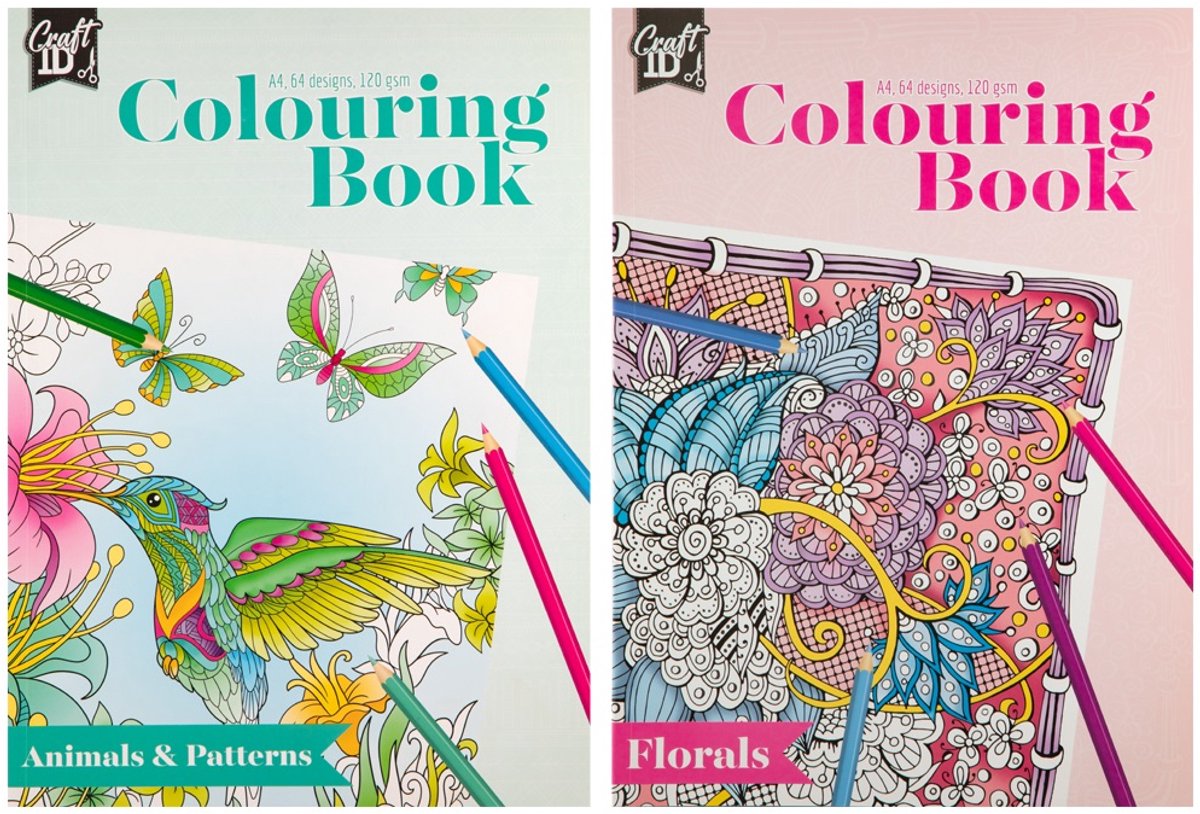 Kleurboek voor Volwassenen en Kinderen voordeelbundel 128 kleurplaten - 2x64 designs - Mandala Kleurboek - Dieren Kleurboek