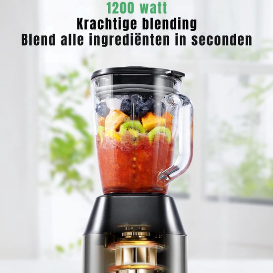 SCH® Mini blender - Blender - Zwart/Zilver - ‎20cm x 40cm x 41cm van Merkloos — afbeelding 3