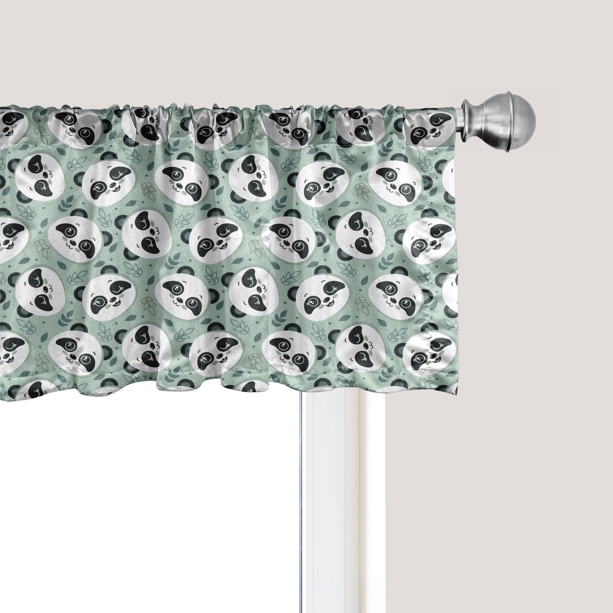 ABAKUHAUS Dieren Raamvalletje, Gordijnvalletje voor Keuken en Slaapkamer met Tunnelzoom, 137 cm x 30 cm, Multicolor