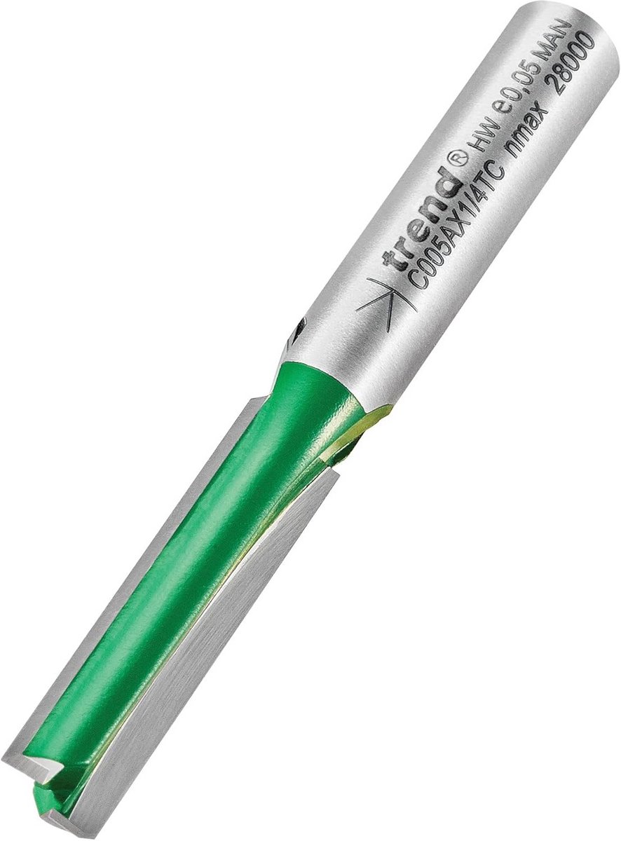 Rechte Frees met 2 Spiraalgroeven - Hardhout, Laminaat & Zacht Hout - 6mm Snijdiameter