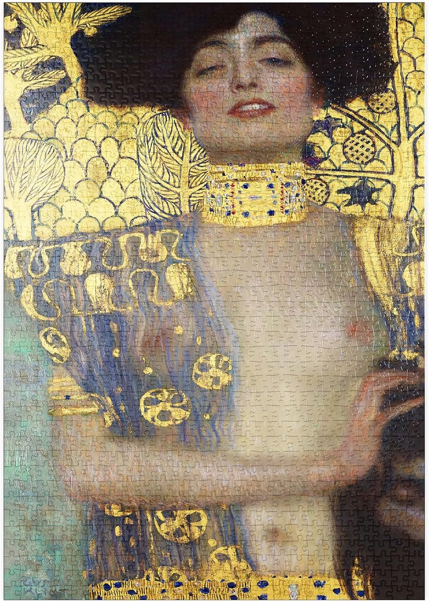 1000 Stukken Puzzel Gustav Klimt Judith en het Hoofd van Holofernes Kunstwerk
