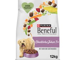 Beneful Gelukkig Volwassen Senior 7+ - Hondenvoer Droogvoer - Kip & Tuingroenten - 12 kg