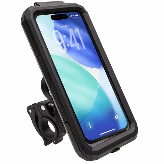imoshion Waterdichte Telefoonhouder Fiets - Stevig en 360° Draaibaar - Universeel - GSM Houder