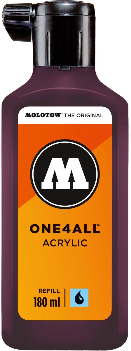 Molotow ONE4ALL™ - 180ml Paars Violet navul Inkt op acrylbasis