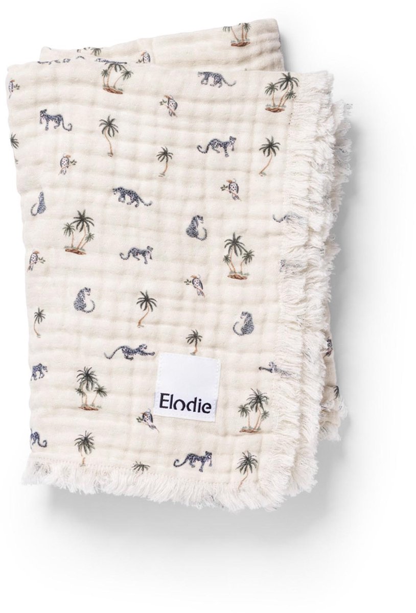Elodie Hydrofiel Baby Deken - Baby dekentje - Baby deken - Wiegdeken - Deken 75x100 cm - Garden Leo's Resort