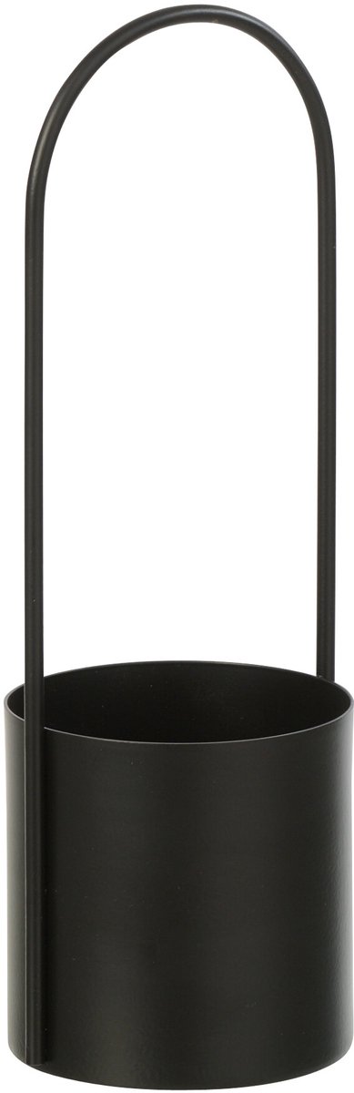 J-Line bloempot - ijzer - zwart - small