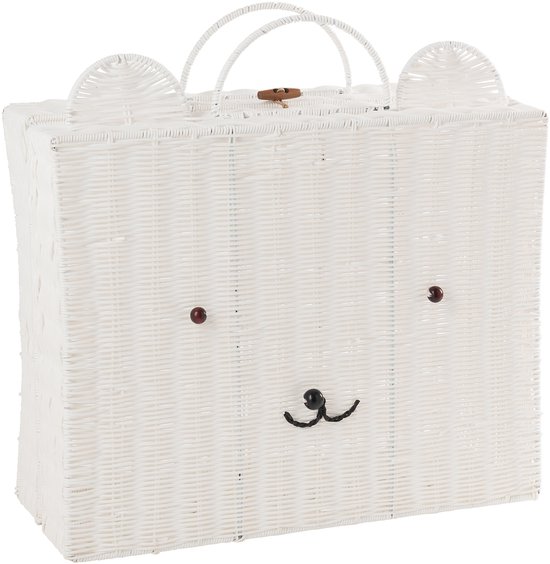 J-Line mand Beer - kunststof - wit - large