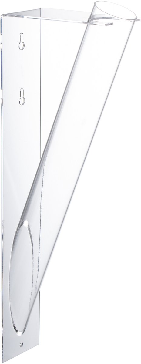 J-Line vaas Tube - kunststof - transparant - large
