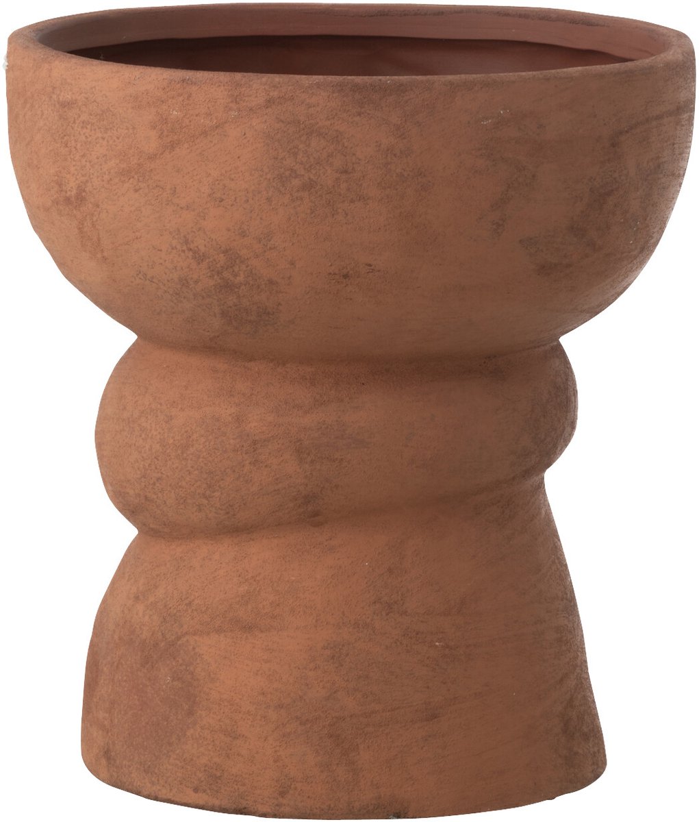 J-Line bloempot Nana - keramiek - bruin - large