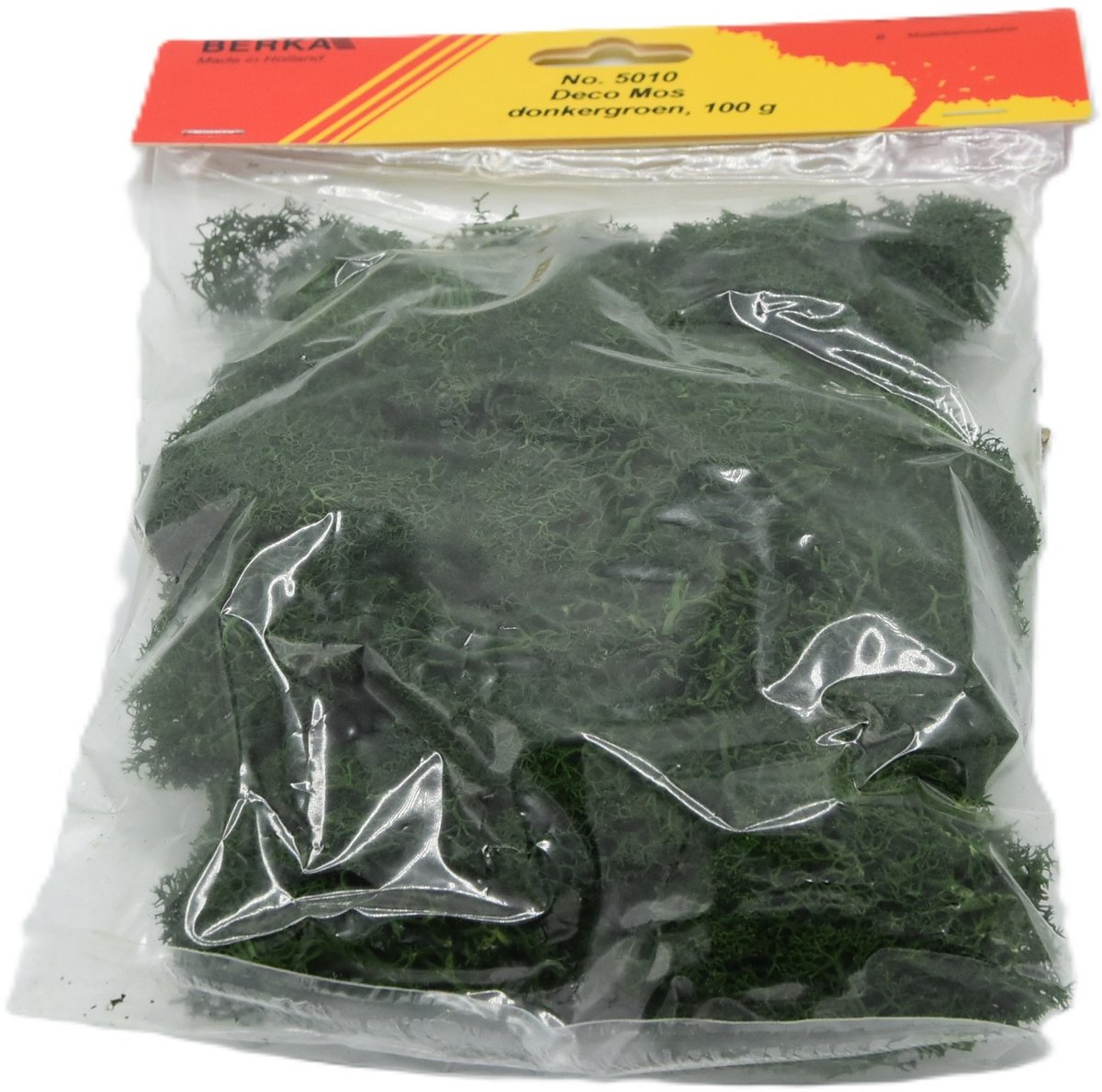 Berka 5010 Decoratiemos – Donkergroen | 100 g Realistisch Scenery Moss voor Modelbouw & Diorama