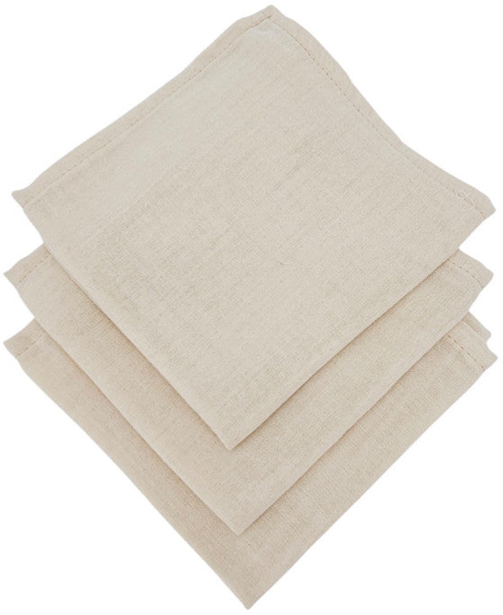 Muslin Nappies 30x30cm 3pcs. LATTE