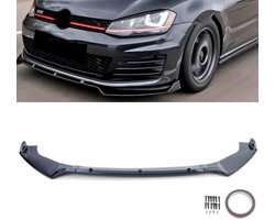Spoiler Splitter Geschikt voor VW Golf 7 GTI / GTD 2013-2020 | Zwart Glans R Performance Look