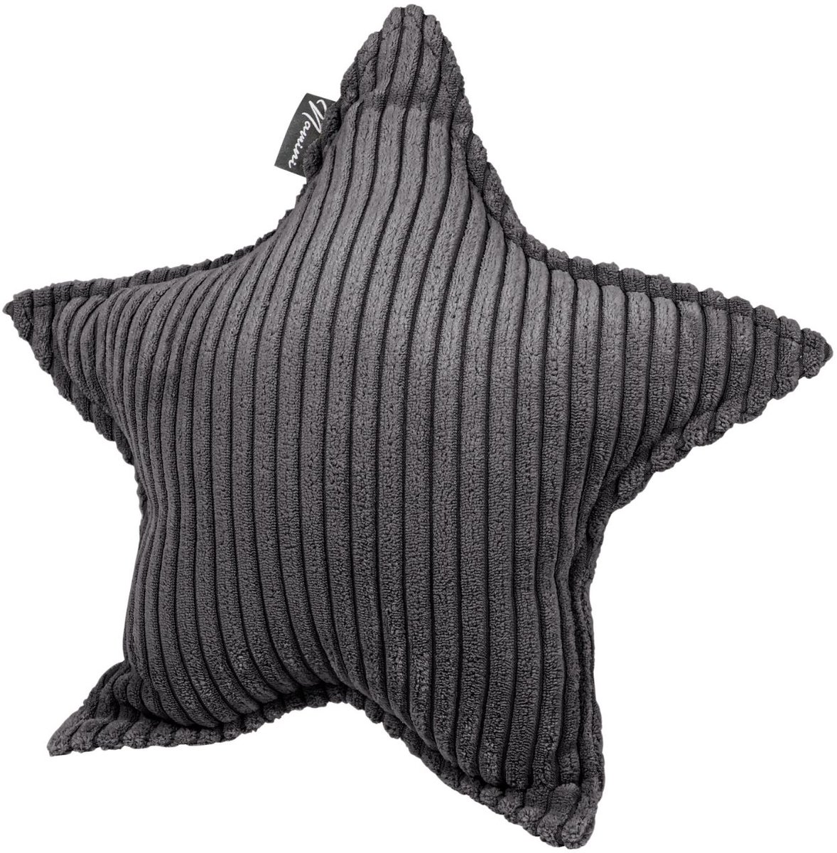 Namini Kussen | Kussentjes voor Kinderkamer & Woonkamer | Gevuld | Vloeistofafstotend | Volledig Uitwasbaar | Handgemaakt | Kussens | Sierkussen | Ster | Donkergrijs | 40x40xcm