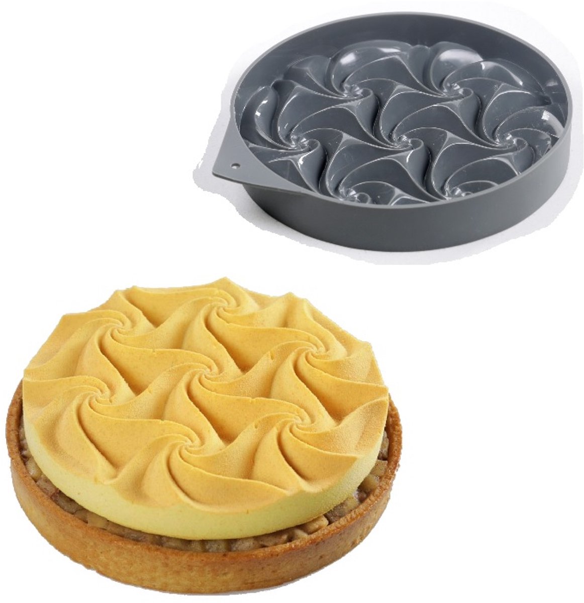 Siliconen Vorm Tart Tesselation Ø14x2,5cm (Dinara Kasko)