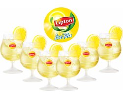 Verres à Long Drink Lipton Ice Tea Set de 6 – 300-399 ml – Verre Blanc – Neuf dans l'Emballage d'Origine