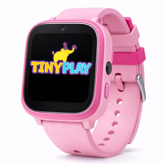 TinyPlay Smartwatch Kinderen - Dual Camera - Spelletjes - USB Oplaadbaar kinderhorloge - Kinder smartwatch - Meisje - Roze